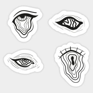 Liquid eyes pack Sticker